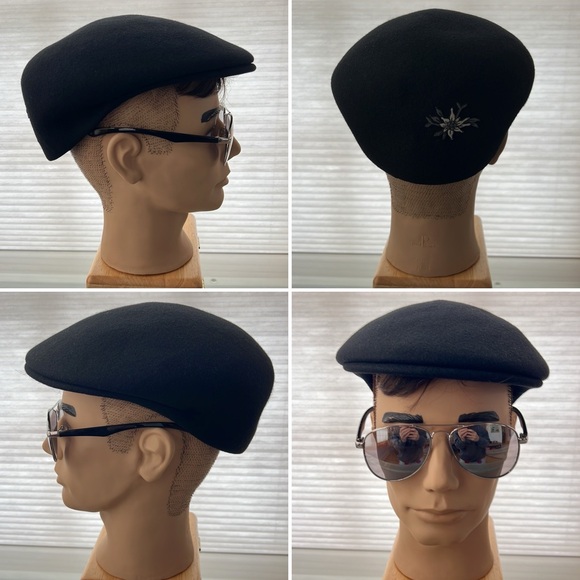 🐏Alpine Flat Cap | 100% Wool | Black | Lodenhut Outdoor Sportsline | Unisex | 60 - Picture 5 of 17